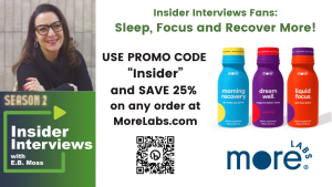 Promo code of "Insider" for 25% off Morning Recovery and all products at www.morelabs.com